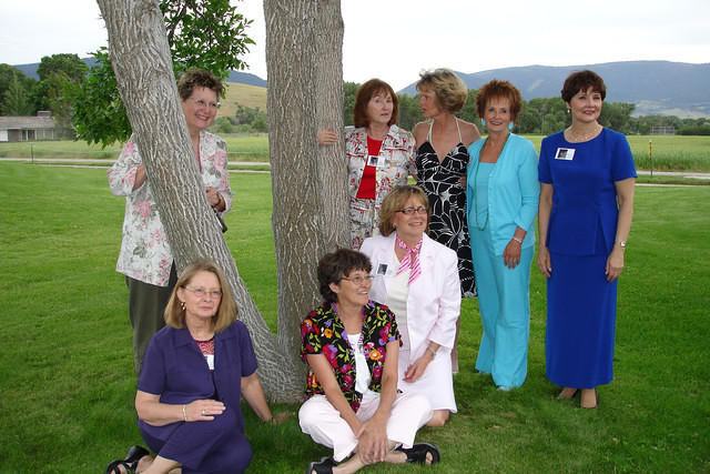 2004 (40 YEARS LATER)
(Standing) Brett Snow - Eileen McCarthy - Pat Kruse -Diane Fraser - RoseMary Schaefer -Pennie Strong - Le