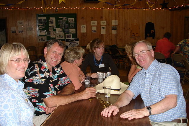 Pam Jorgensen,Greg Harris, across is Pam's hubby