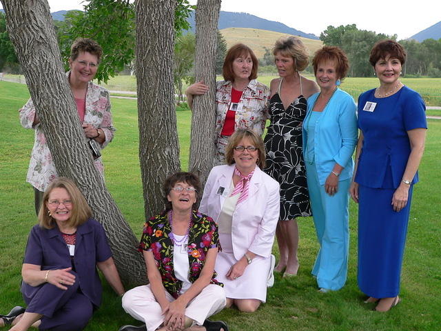 (standing)Bret,Eileen,Pat,Diane,Rosemary(sitting)Pennie,Leeta,Lynnda