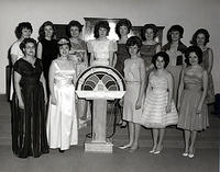 Rainbow Girls 1963(Back)Sue Milner,Cheryl Strong,Carol Dunegan,Anne Manzari, Jane Hamilton,Bret Snow,?,Pennie Strong (front)Ms.D